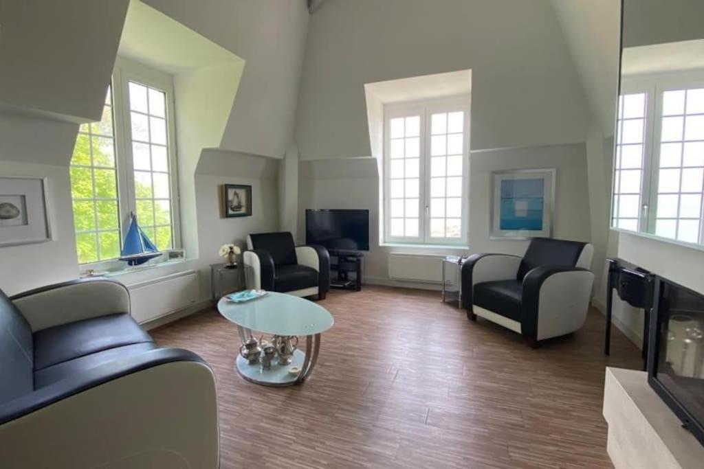 LE GRAND LARGE Superbe appartement vue sur mer Hautot-sur-Mer Extérieur photo
